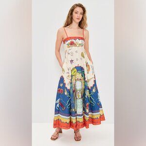 Alemais Surrealist Summer Sundress in Linen